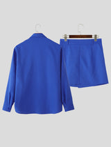 Men's Solid Color Casual Long Sleeve Shirt SKUL29601