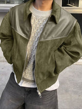 Men's Solid Color Casual Long Sleeve Jacket SKUL35103