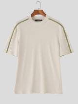Mens Solid Color Casual Short Sleeve T-Shirt SKUL17000