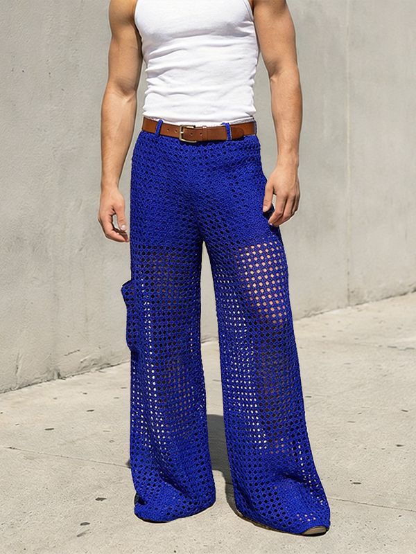 Men's Hollow Mesh Loose Casual Pant SKUL54676