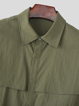 Men's Faux Two Piece Long Sleeve Shirt SKUL42654