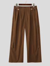 Men's Ribbon Patchwork Design Casual Pant SKUL43890