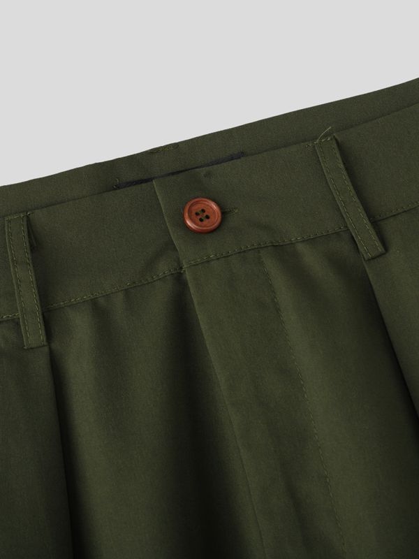 Men's Solid Color Casual Two Pieces Outfit SKUL40256