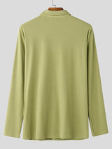 Mens Textured Knit Long Sleeve Shirt SKUL03021