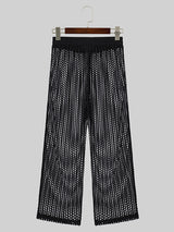 Mens Mesh See Through Straight Legged Pants SKUK57437