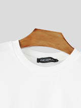 Mens Solid Color Cropped Short Sleeve T-Shirt SKUL11807