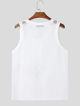 Men's Sheer Mesh Hollow Tank SKUL20941