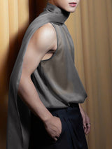 Mens Sheer Mesh Tie-Strap Tank SKUL11544