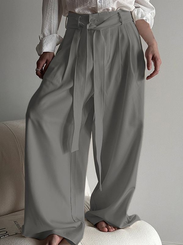 Men's Solid Color Minimalist Casual Pant SKUL43887