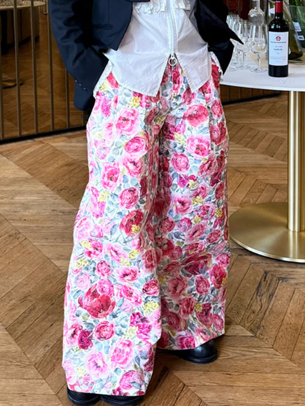 Men's Floral Print Casual Pant SKUL20279