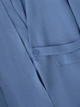 Men's Solid Color Twist Casual Two Pieces Outfit SKUL27314