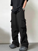 Mens Minimalist Workwear Pocket Design Long Pant SKUK71619