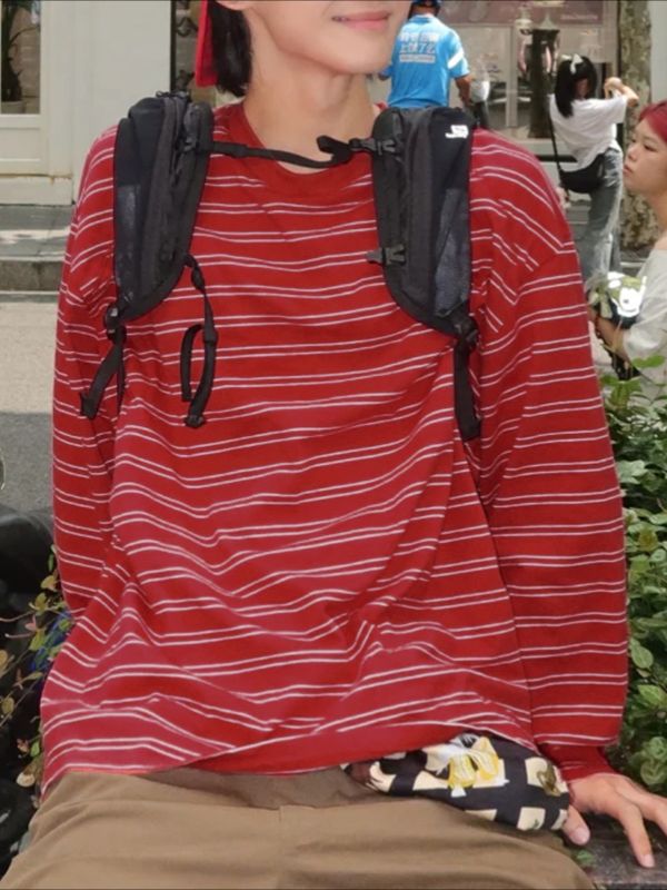 Men's Striped Casual Short Sleeve T-shirt SKUL46066