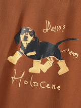 Men's Dog Print Short Sleeve T-Shirt SKUL38868