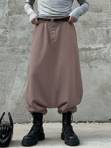 Men's Deconstructed Solid Color Drop Crotch Pant SKUL40291