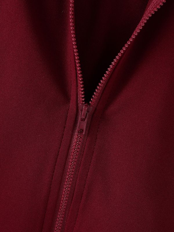 Men's Deconstructed Bat Ear Long Sleeve Zipper T-shirt SKUL35256