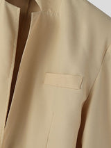 Men's Solid Color Stand Collar Two Pieces Outfit SKUL50816