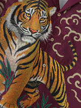 Mens Tiger Print Short Sleeve Shirt SKUL12868