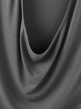 Mens Solid Color Draped Neck Casual Tank SKUL13653