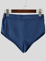 Men's Avant-Garde Utility Deconstructed Cargo Pocket Tactical Strap Fitted Short SKUL71382