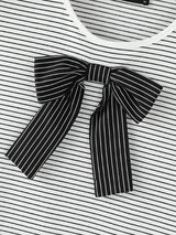 Mens Bow Detail Patchwork Striped Casual Tank SKUL20616