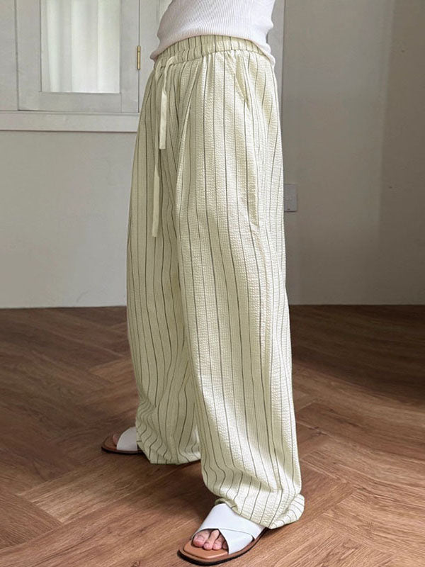 Men's Striped Textured Wide Leg Pant SKUL29704