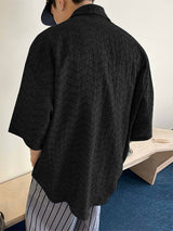 Mens Solid Color Casual Short Sleeve Shirt SKUL07527