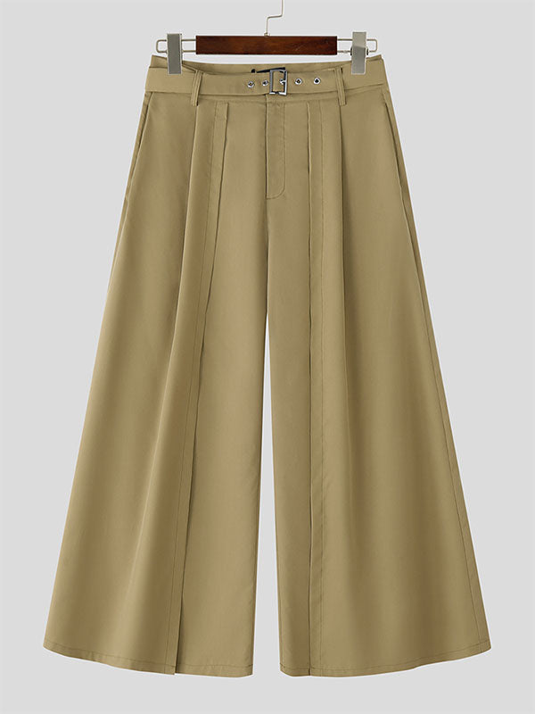 Mens Side Long Hem Patchwork Casual Pant SKUL11910