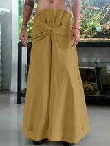 Men's Deconstructed Fan Shaped Waist Wide Leg Pant SKUL43986