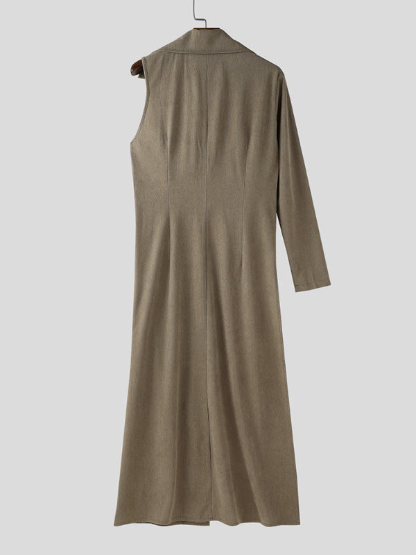 Mens Asymmetrical Design Lapel Casual Blazer SKUL24632