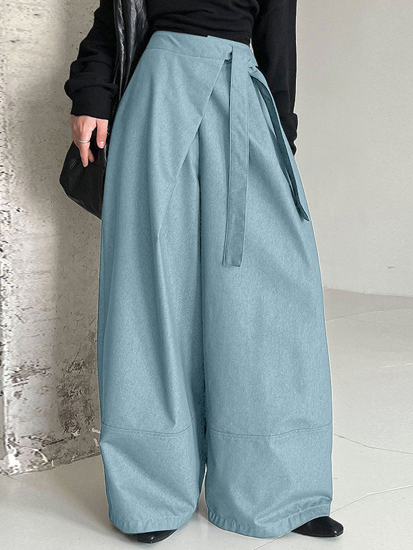 Men's Deconstructed Drawstring Wide Leg Casual Pant SKUL37212