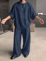 Men's Early Autumn High Street Oversized Drop Shoulder Two Pieces Outfit SKUL79213