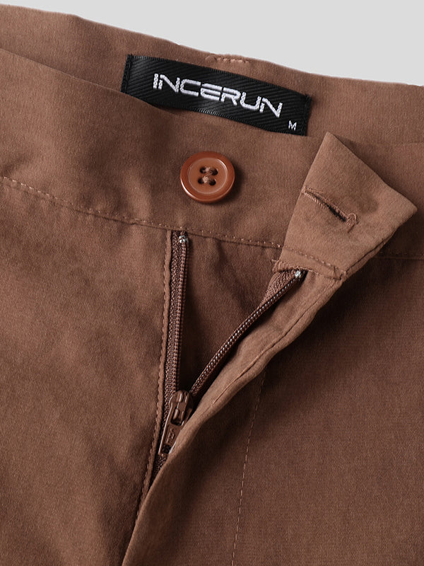 Mens Casual Solid Color Loose-Fit Pant SKUL02396