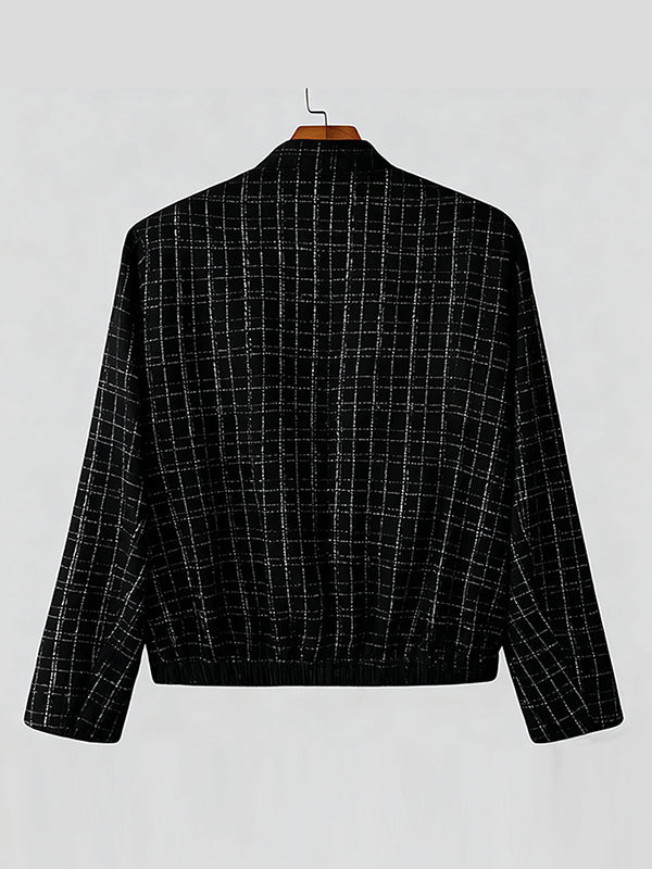 Men's Solid Casual Long Sleeve Jacket SKUL31636