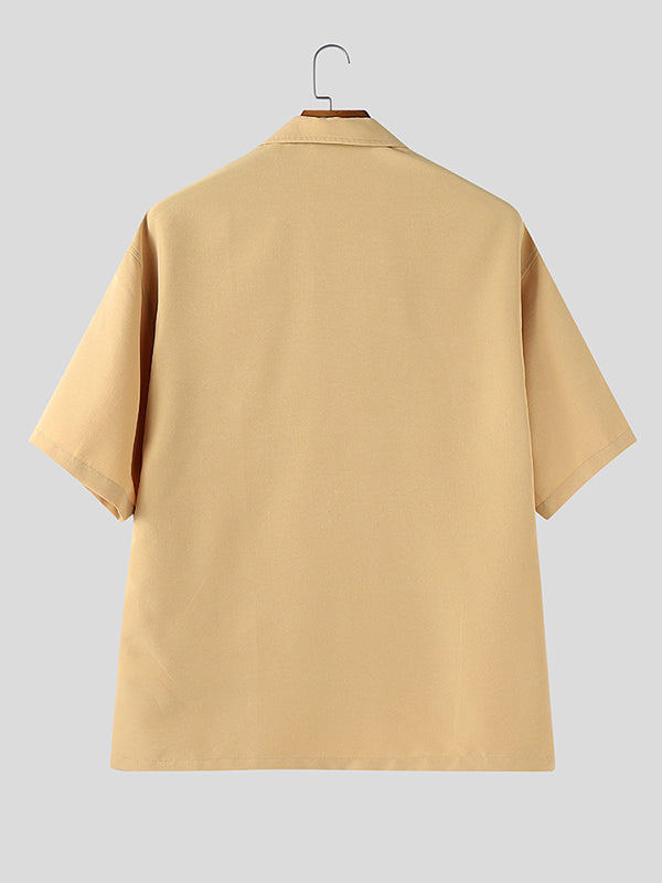 Mens Vacation Style Floral Print Short Sleeve Shirt SKUL06577