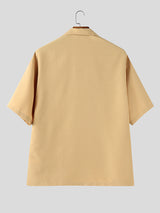 Mens Vacation Style Floral Print Short Sleeve Shirt SKUL06577