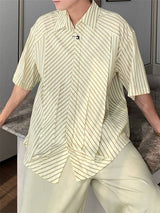 Men's Striped Casual Half Sleeve Shirt SKUL26986