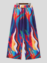 Mens Colorful Fluid Striped Print Long Pant SKUK72776