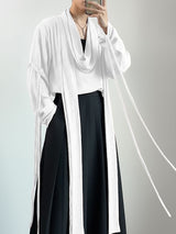 Men's Deconstructed Street Style Long Sleeve Shirt SKUL36651