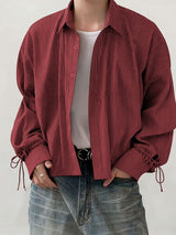 Men's Striped Casual Long Sleeve Shirt SKUL39030