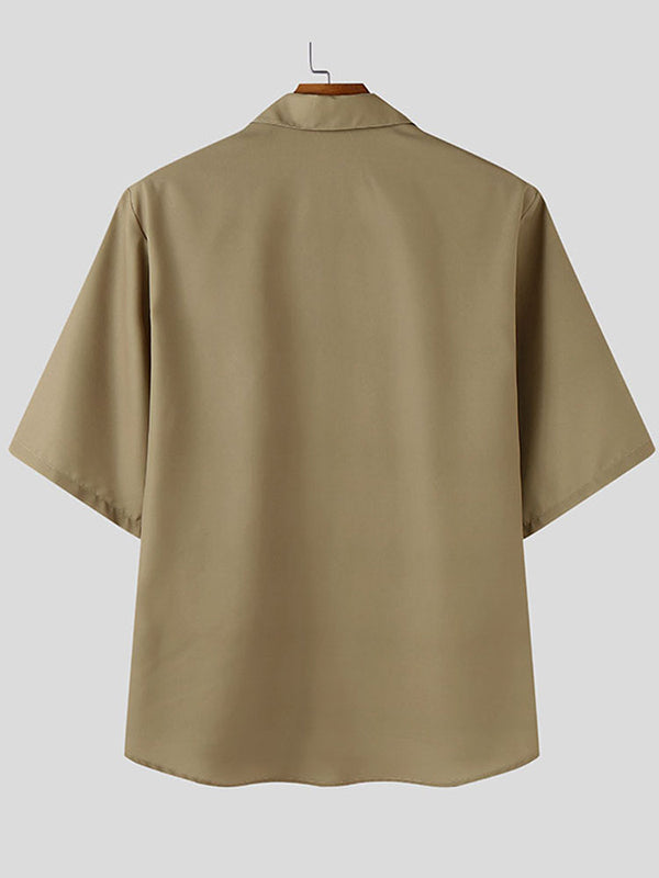 Mens Floral Print Casual Short-Sleeve Shirt SKUL07587