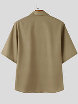 Mens Floral Print Casual Short-Sleeve Shirt SKUL07587