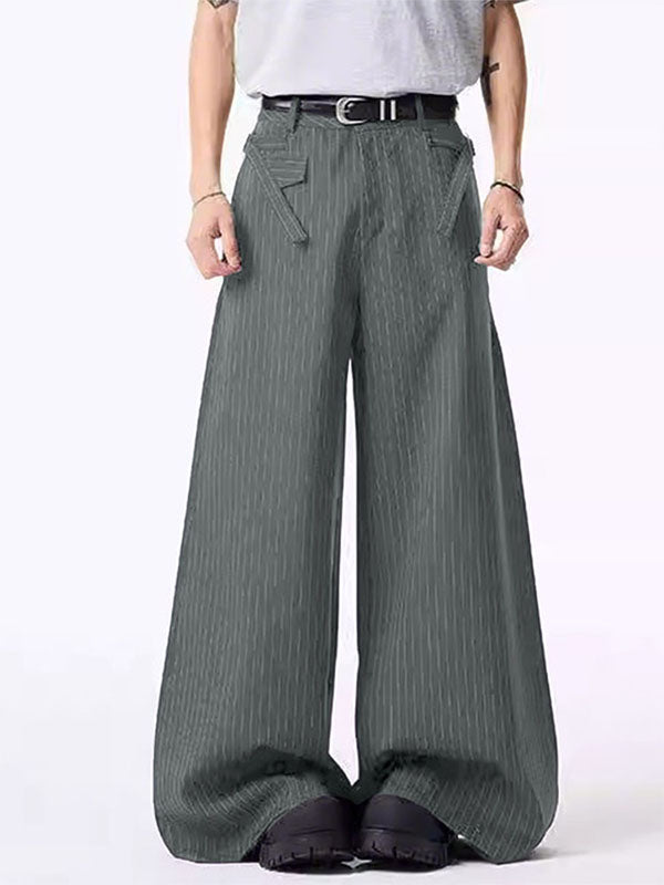 Men's Striped Wide Leg Casual Pant SKUL27356