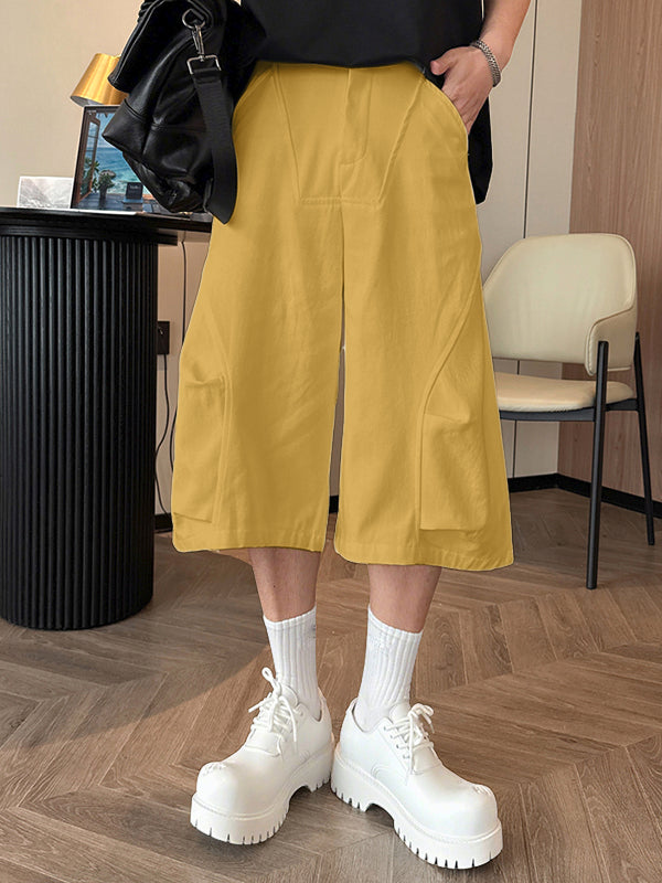 Men's Deconstructed Loose Wide Leg Short SKUL38101