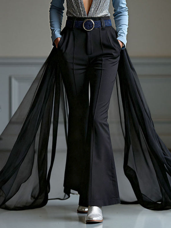 Men's Sheer Mesh Hem Casual Pant SKUL36407