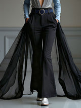 Men's Sheer Mesh Hem Casual Pant SKUL36407