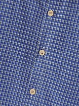 Men's High Street Casual Plaid Boxy Cropped Short Sleeve Shirt SKUL74586