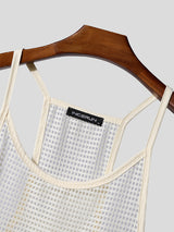 Mens Sheer Mesh Hollow-Out Casual Tank SKUL19806