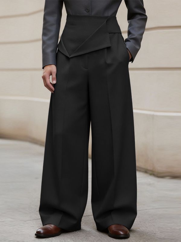 Men's Deconstructed Pleated Design Long Pant SKUL57157