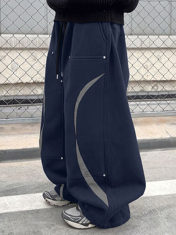 Men's Rivet Patchwork Casual Pant SKUL50046